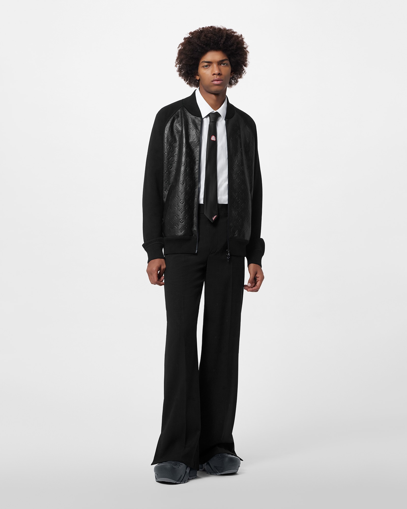 Leather And Knitted Wool Blouson - Men - Ready-to-Wear | LOUIS VUITTON ®